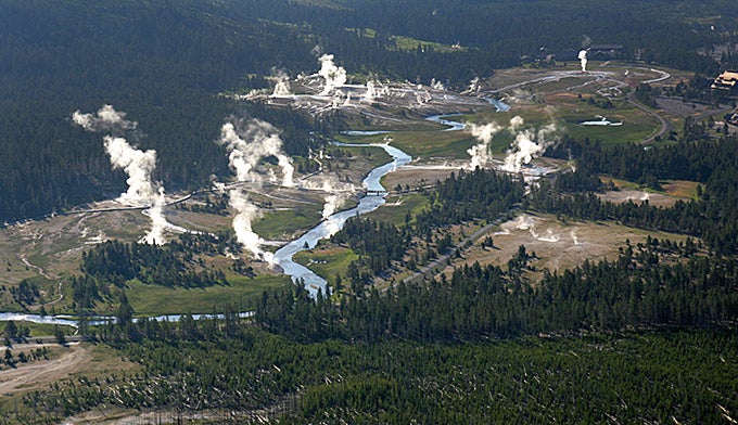 Upper-Geyser-Basin-Aerial2_NPSJimPeaco_680x392 Aerial view of Upper Geyser Basin. Photo by NPS Jim Peaco
