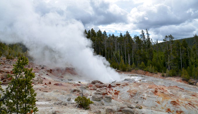 Norris-Back-Steamboat-Geyser_680 Norris Back Basin Steamboat Geyser. Photo by Gloria Wadzinski