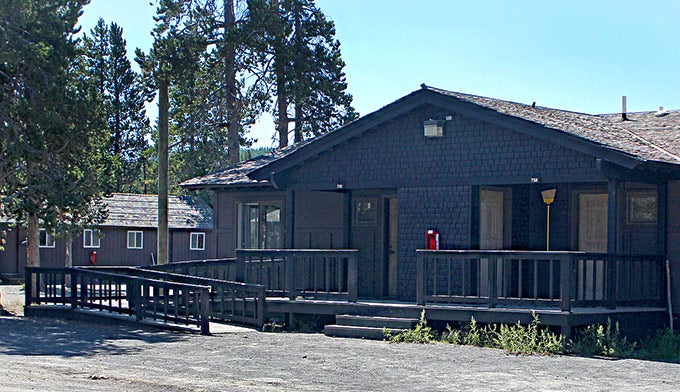 YS-OldFaithful-SnowLodge-cabin_NPSJoshMcRae_680 Cabins at Old Faithful Snow Lodge.