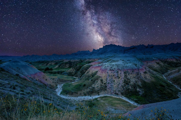 Badlands-night-stars_TamJoseTorres_1000 Night skies over Badlands National Park. Photo by Jose Torres