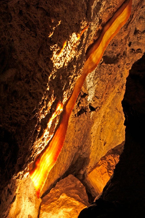 JewelCave-CaveBacon_NPS_500x750 Cave Bacon in Jewel Cave National Monument. This piece is over 10 feet long and can be seen on the Scenic Tour.