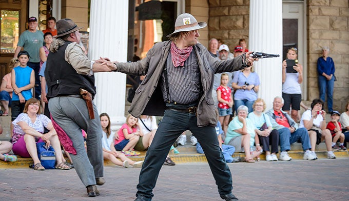 SD-Deadwood-gunfight_courtesy_680 Gunfight re-enactment in Deadwood, S.D. Courtesy photo