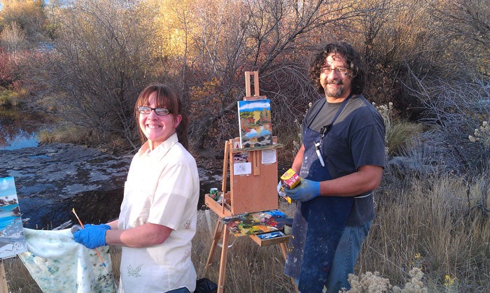 KaraDanHidalgo-YTT-pleinairintheparks_courtesy_700 Kara and Dan Hidalgo doing plein air in the parks
