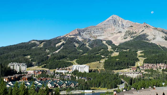 BigSkyResort-lodging-mtn_courtesy_700 Lodging at the base of the mountain at Big Sky Resort