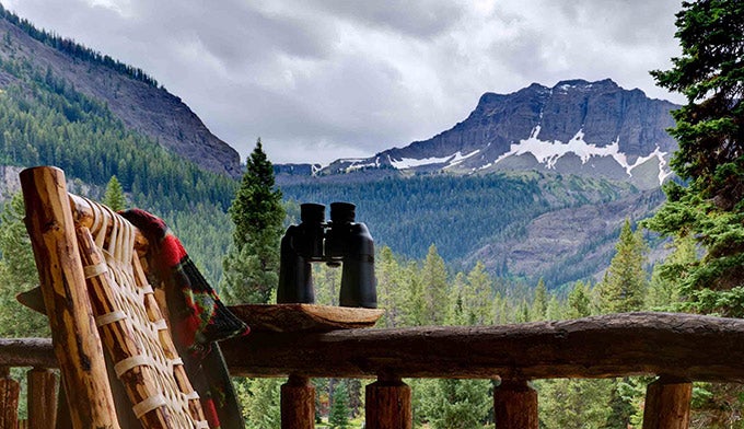 View of the mountains at Silver Gate Lodging