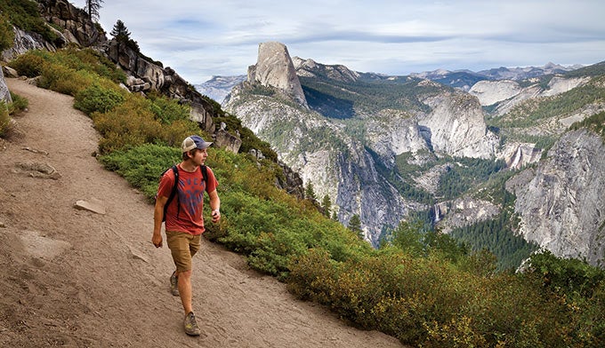 YT-Panorama-trail_Ordelheide_680 Hiking down from Glacier Point on the Panorama Trail in Yosemite. Photo by Grant Ordelheide