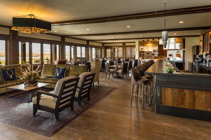 SageLodge-FiresideDiningRoom_courtesy_700 Fireside Dining Room at the Sage Lodge near Yellowstone
