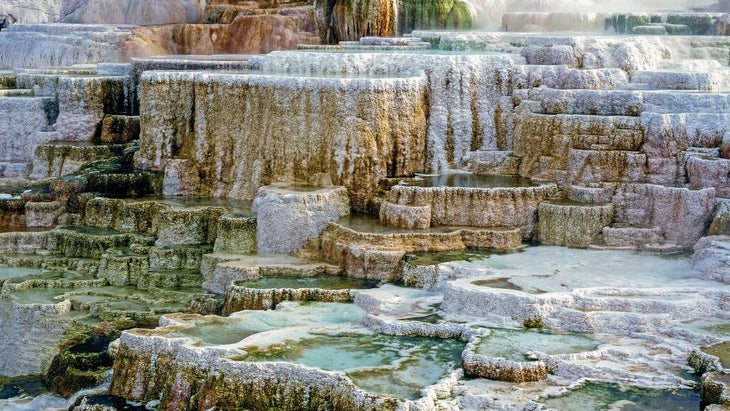 Mammoth Hot Springs in Yellowstone