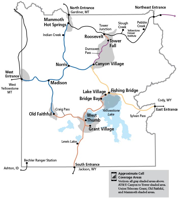 YS-cellphone-coverage-map_NPS_700v Yellowstone cell phone coverage as of summer 2019