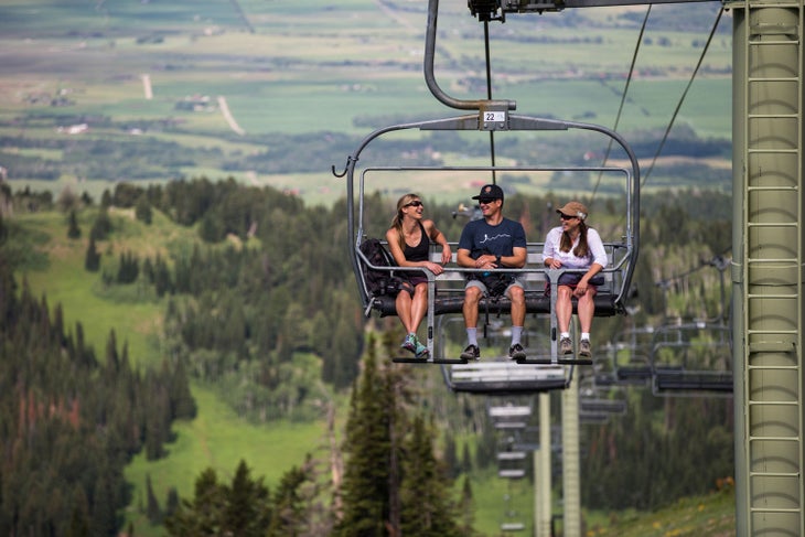 Scenic chairlift at Grand Targhee Resort