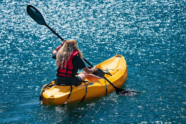 Kayaking on Bear Lake