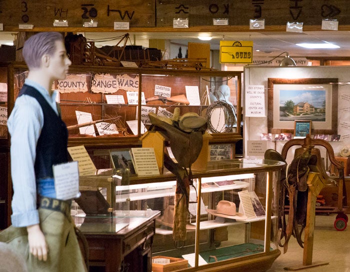 SundanceChamber-Exhibit-CrookCountyMuseum_WyoOfficeOfTourism_700 County Range Wars exhibit at the Crook County Museum in Sundance, Wyoming