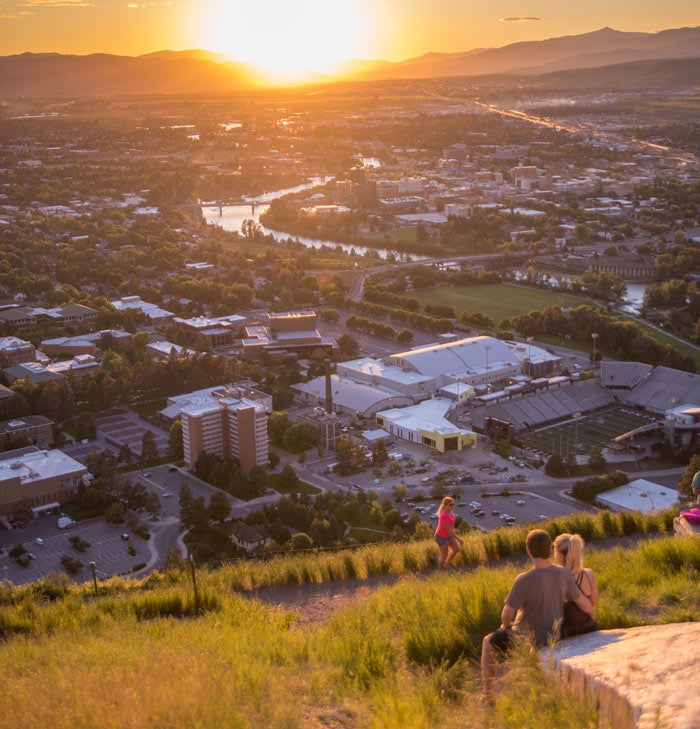 Missoula-HikingTheM_courtesy_700v Hiking to Missoula, Montana's M at sunset