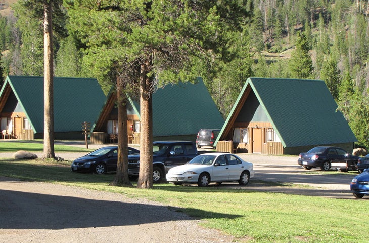 Pahaska Tepee Resort A-frame cabins
