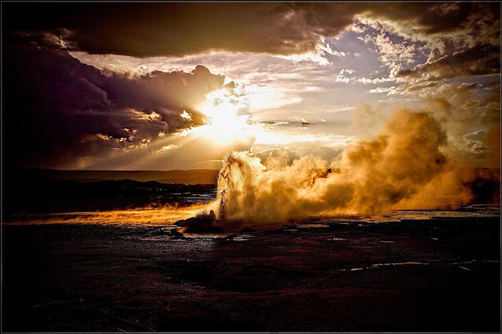 YS-GFountain-afterstorm_TamJohnBowman_800 Yellowstone National Park - Great Fountain after a rainstorm by John Bowman