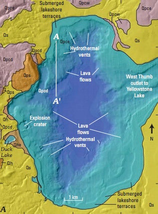 YS-Lake-Explosion-Craters_317x431 Yellowstone Lake map showing lava flows and explosion craters