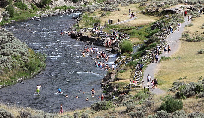 YS-Boiling-River-Swimming_NPSJimPeaco_680 Yellowstone's Boiling River Swimming Area. Photo by NPS Jim Peaco