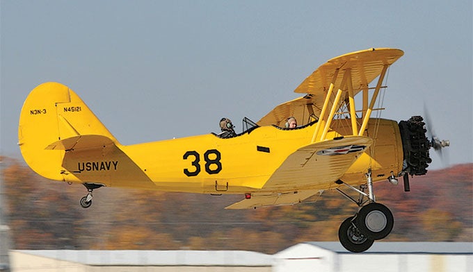 Teton-aviation-center_courtesy_680 A pilot takes off at the Teton Aviation Center.