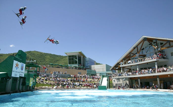 UtahOlympic-FlyingAces_BenCrosby_VSL_700 Flying Ace All Star Freestyle Show at the Utah Olympic Park.
