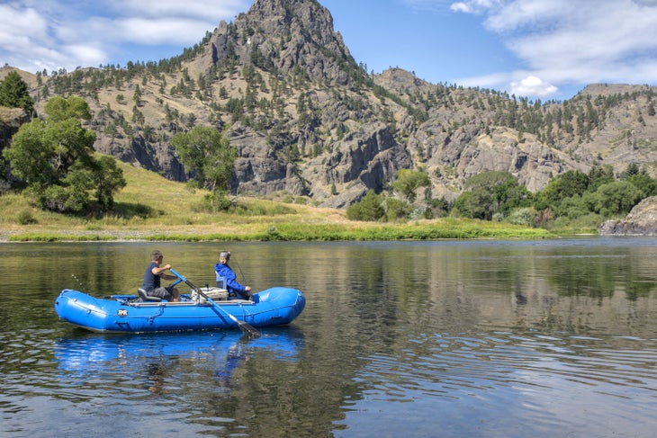Rafting the Missouri River near Great Falls, Montana