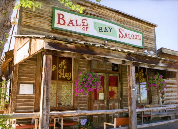 The Bale of Hay Saloon in Virginia City.