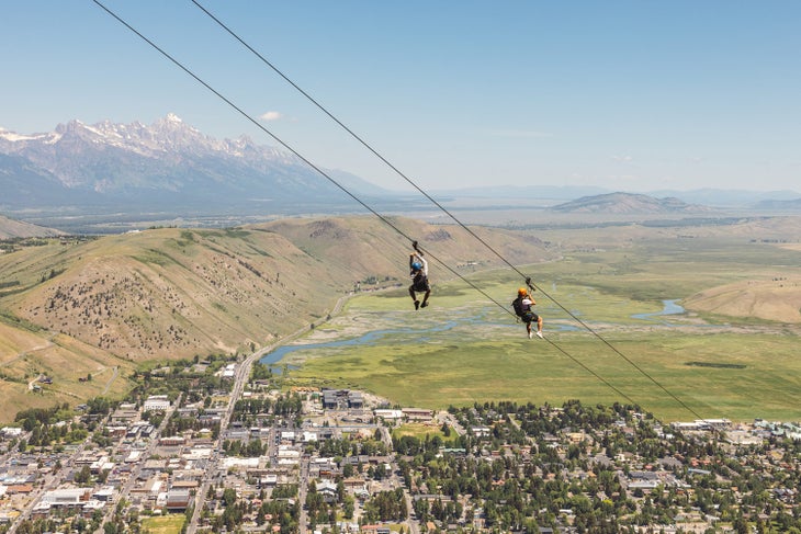 Steepest zipline around at Snow King Mountain Resort