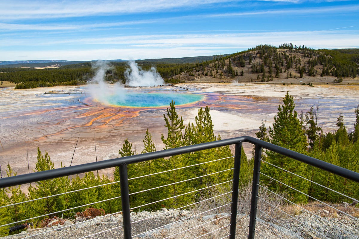 The new Grand Prismatic Overlook opened on Picture HIll in July 2017