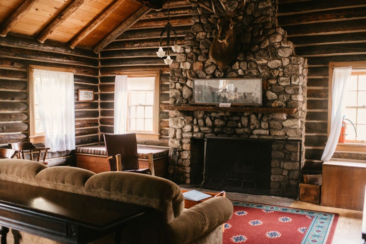 Guest cabin at Eatons Ranch, a dude ranch