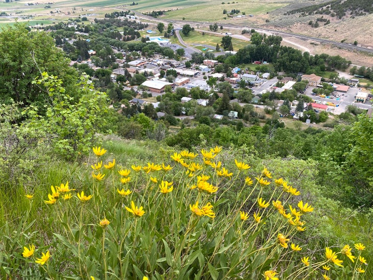 On the Idaho Centennial Trail at Lava Hot Springs
