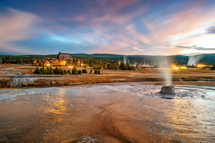 Old Faithful Inn at Yellowstone’s Upper Geyser Basin