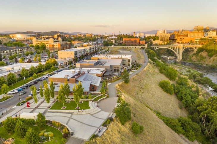 Spokane's Kendall Yards and Centennial Trail