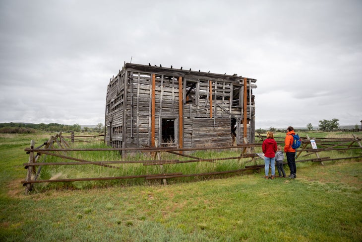 The old Gallatin City Hotel at Missouri Headwaters State Park