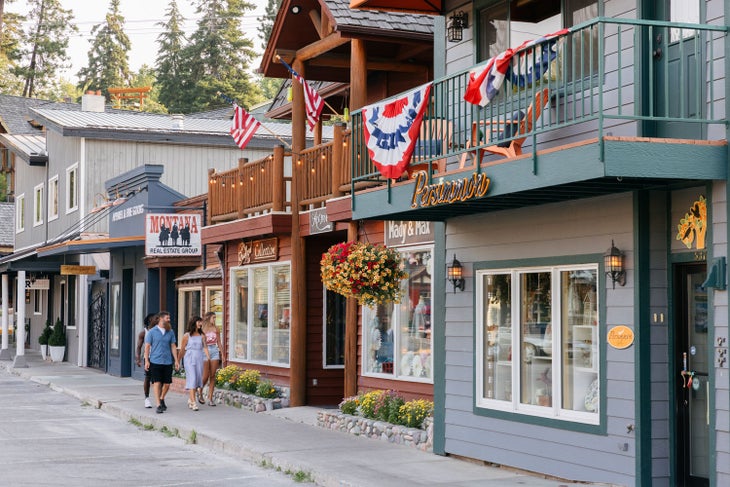 Downtown Bigfork, Mont.