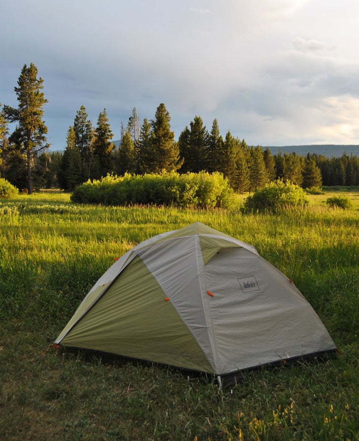 Dispersed camping near Yellowstone