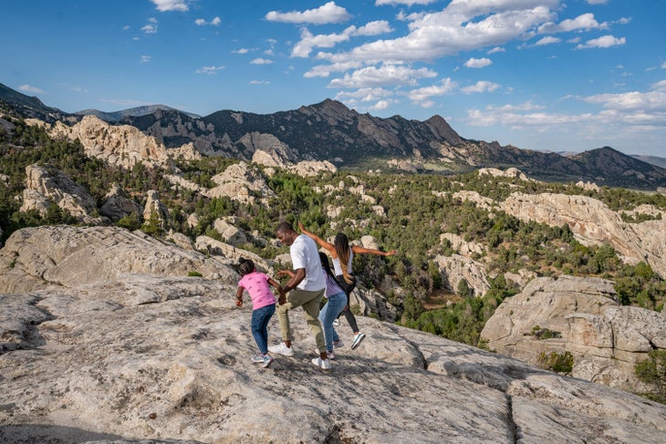 The Traveling Child exploring City of Rocks National Reserve in Idaho