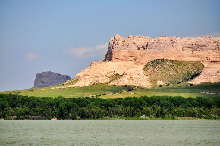 The bluffs at Hawk Springs State Recreation Area in Goshen County