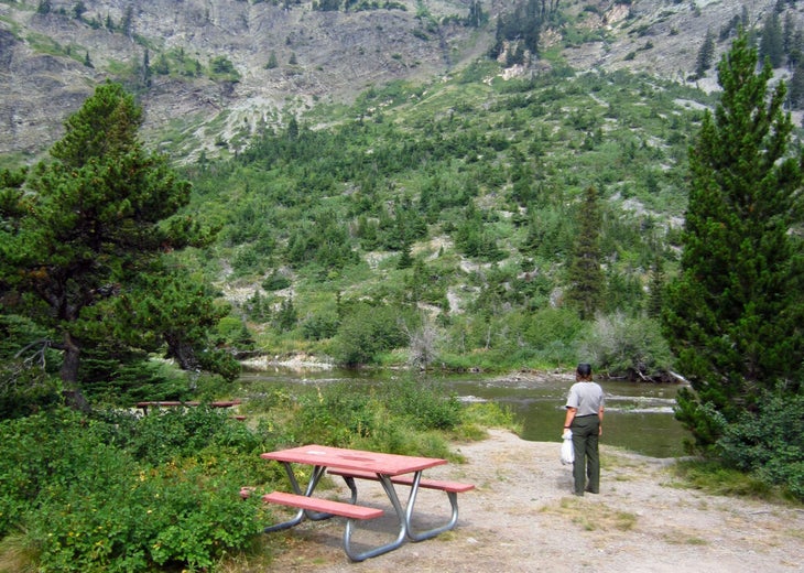 Group site at Two Medicine Campground in Glacier National Park
